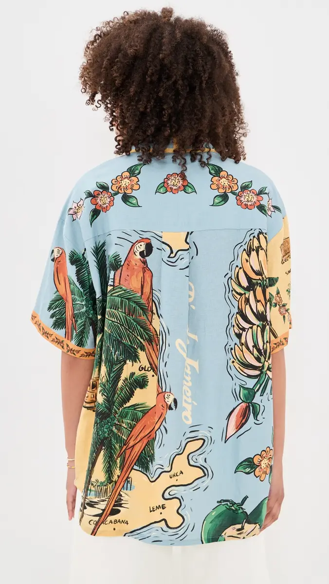Farm Rio Beaches Path Shirt | Thumbnail 3 Farm Rio Beaches Path Shirt | Thumbnail 3