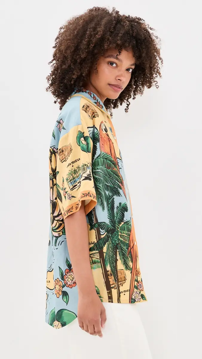 Farm Rio Beaches Path Shirt | Thumbnail 4 Farm Rio Beaches Path Shirt | Thumbnail 4