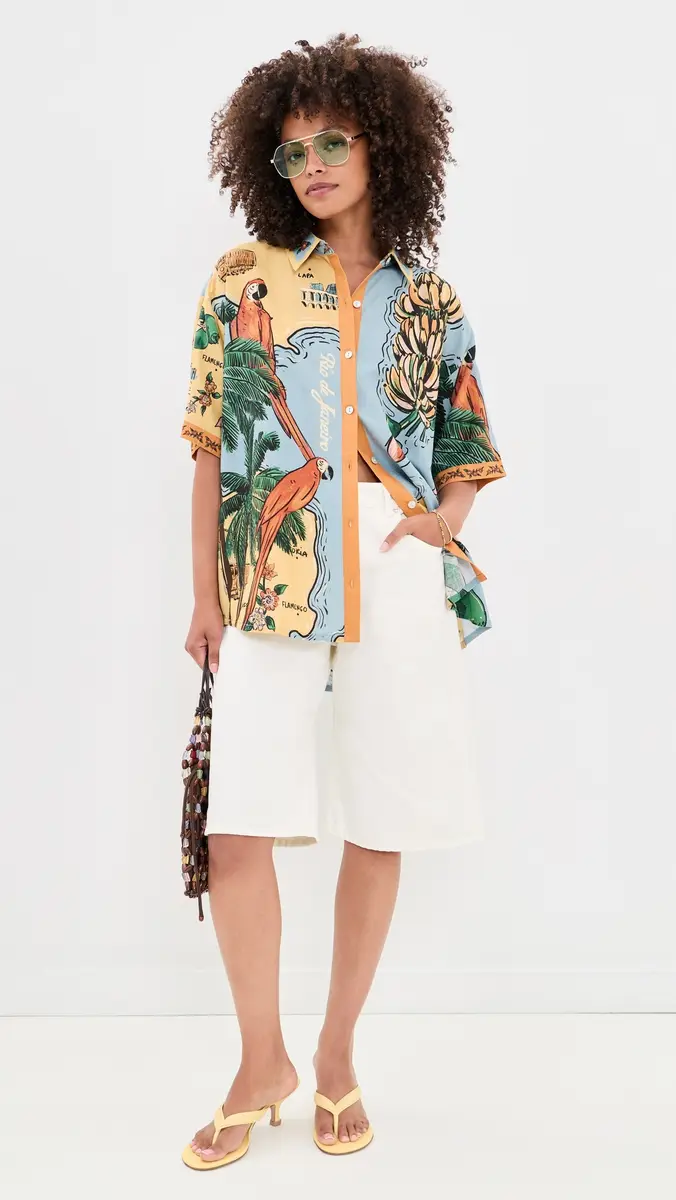 Farm Rio Beaches Path Shirt | Thumbnail 5 Farm Rio Beaches Path Shirt | Thumbnail 5