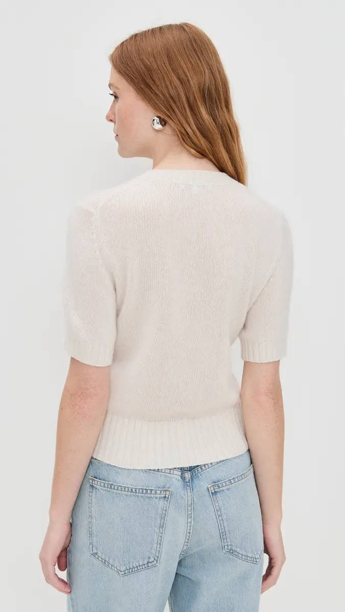 White + Warren Cashmere T-Shirt Sweater | Thumbnail 3 White + Warren Cashmere T-Shirt Sweater | Thumbnail 3
