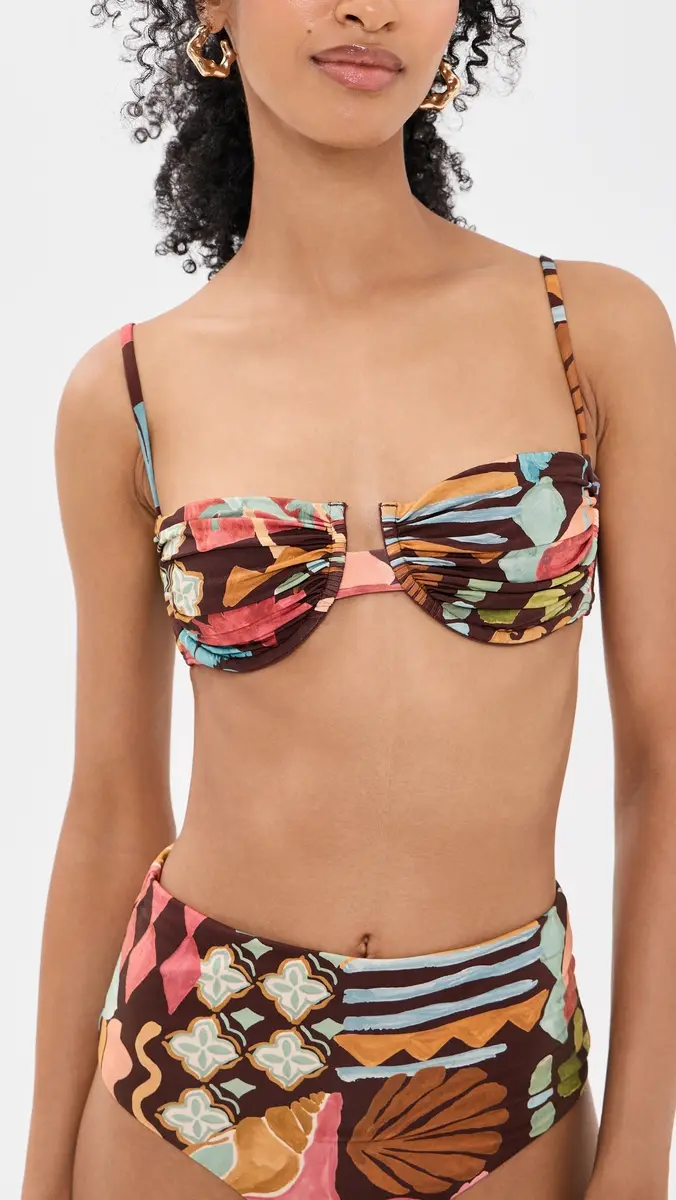 MINKPINK Isola Gathered Bikini Top | Thumbnail 2