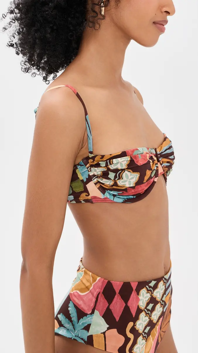 MINKPINK Isola Gathered Bikini Top | Thumbnail 4