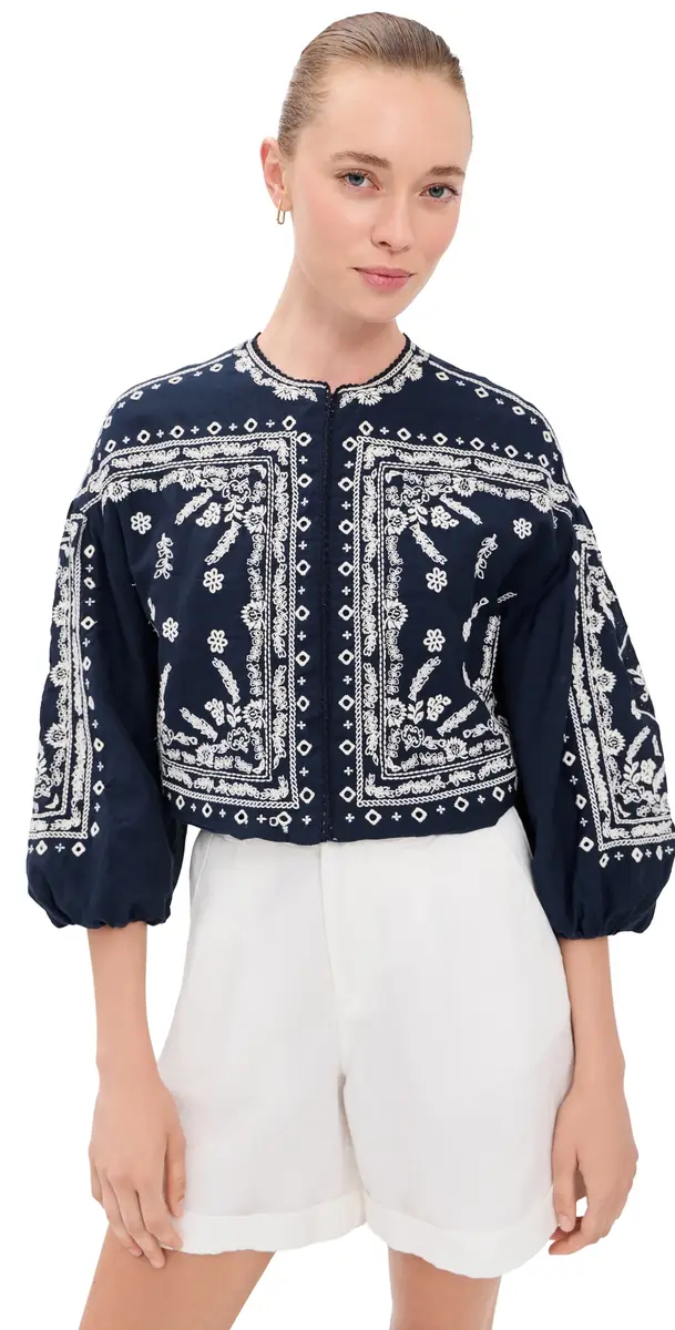 Veronica Beard Drake Jacket Navy | Image 1 Veronica Beard Drake Jacket Navy | Image 1