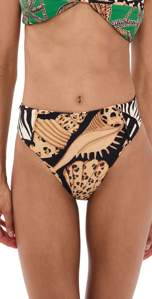 Farm Rio All Over Hot Pants Bikini Bottoms Animal M | Image 1 Farm Rio All Over Hot Pants Bikini Bottoms Animal M | Image 1