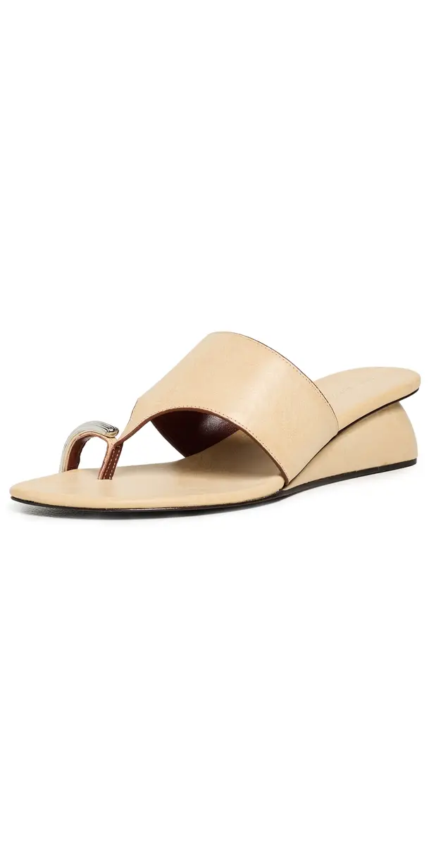 Tory Burch Pierced Wedge Sandals Smoky Tan 6 | Image 1 Tory Burch Pierced Wedge Sandals Smoky Tan 6 | Image 1
