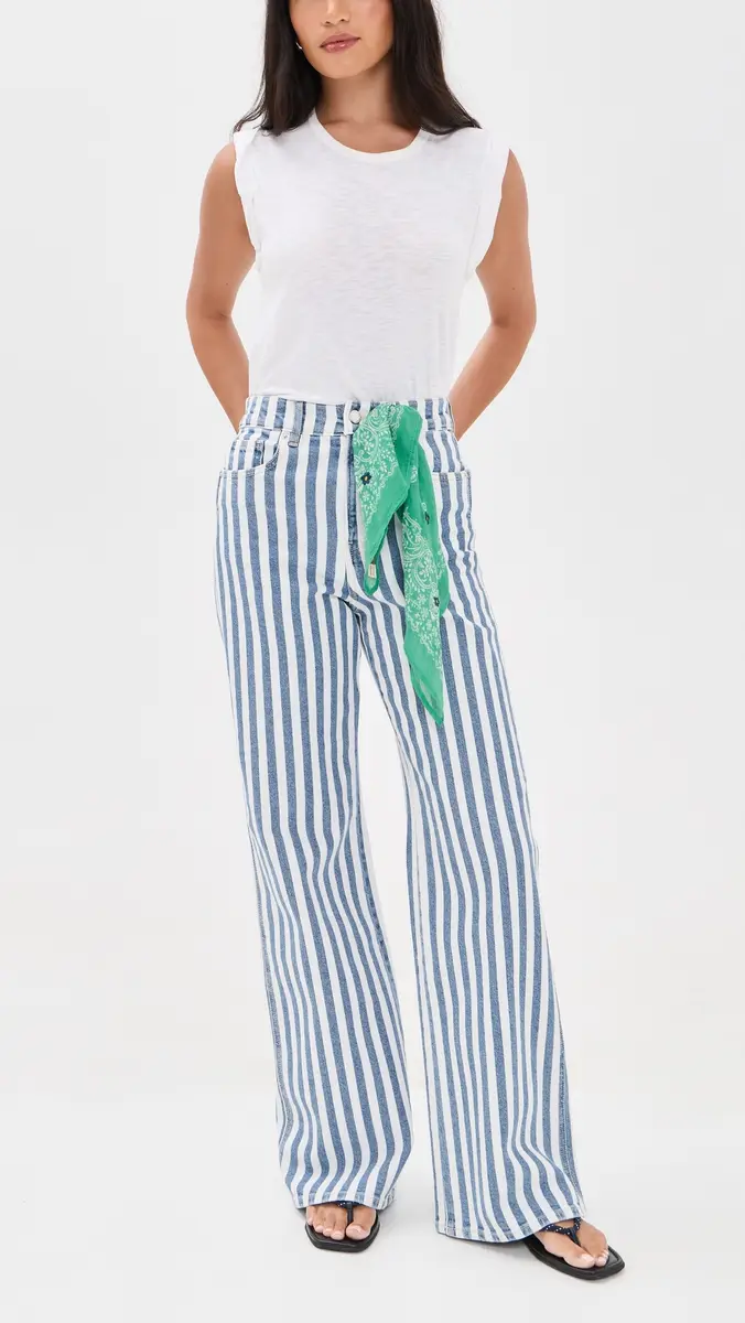 Veronica Beard Jean Taylor Striped Jeans | Thumbnail 5 Veronica Beard Jean Taylor Striped Jeans | Thumbnail 5