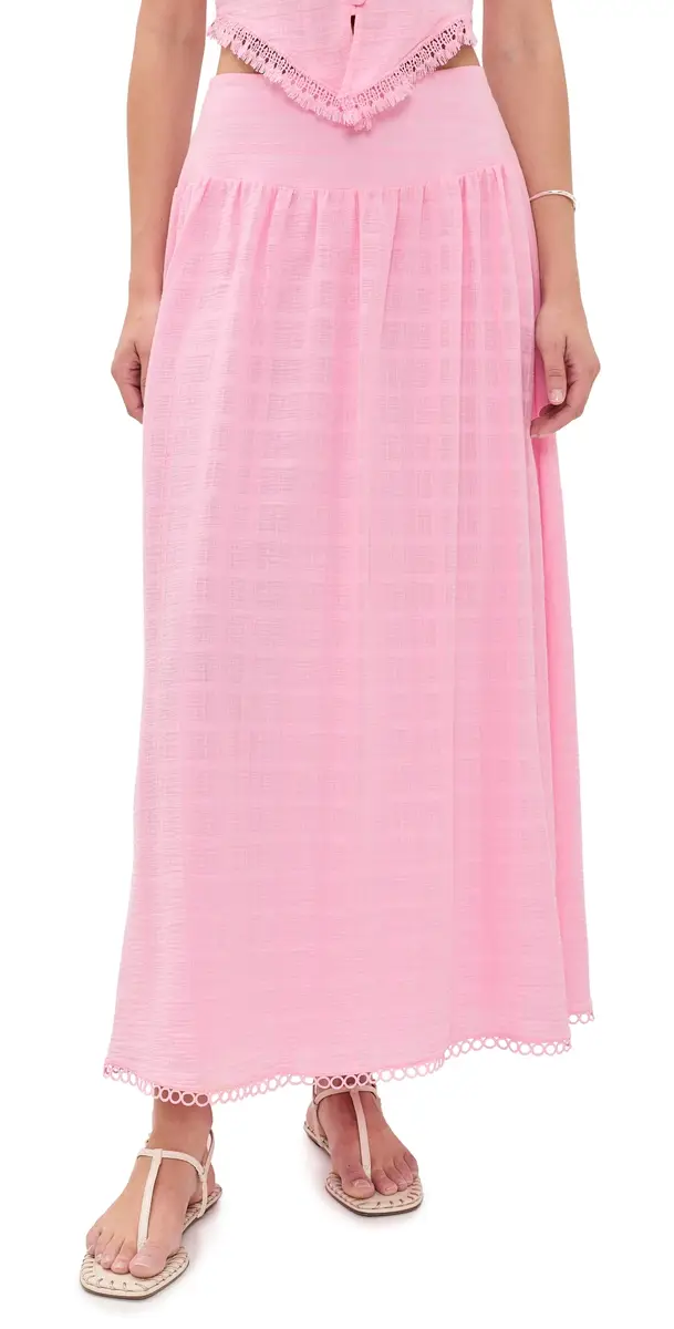 Peixoto Camila Maxi Skirt Thatch Pink | Image 1 Peixoto Camila Maxi Skirt Thatch Pink | Image 1