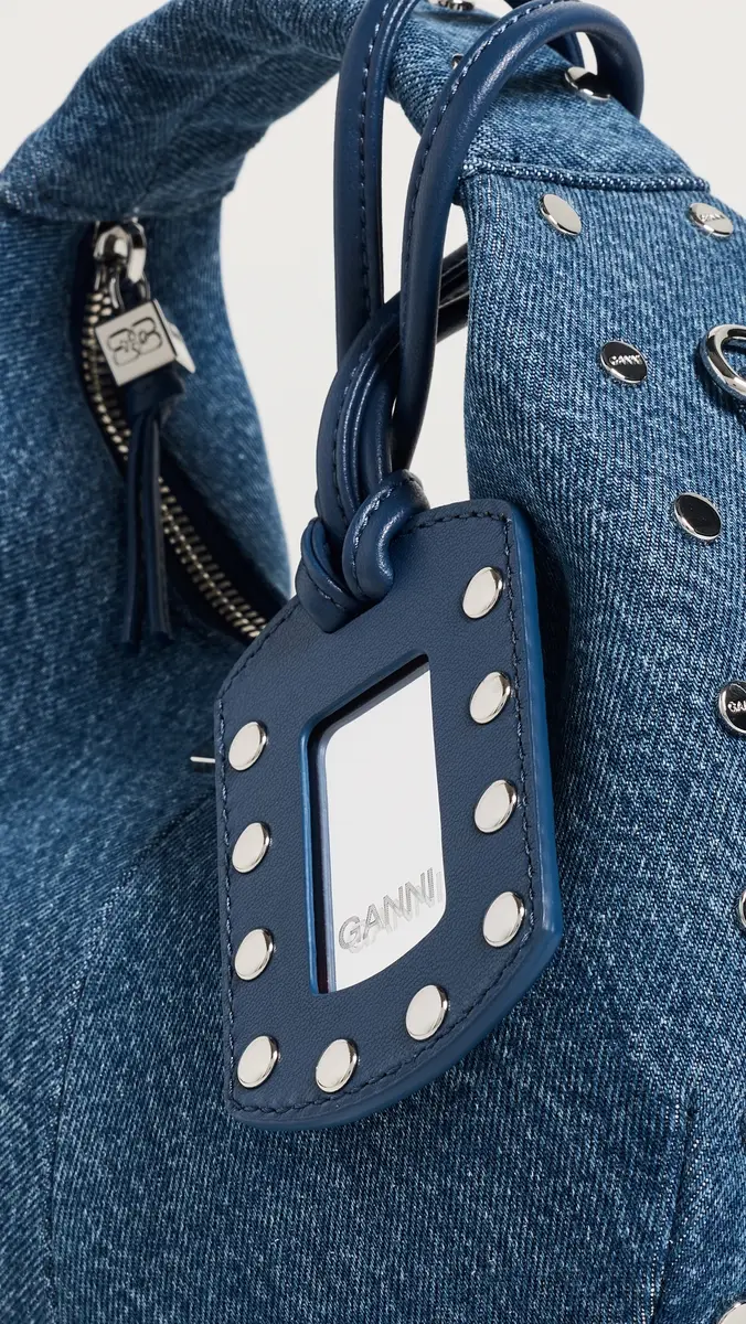 Ganni Hobo Studs Mini Bag | Thumbnail 5