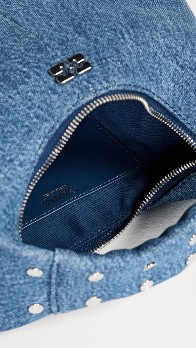 Ganni Hobo Studs Mini Bag | Thumbnail 6