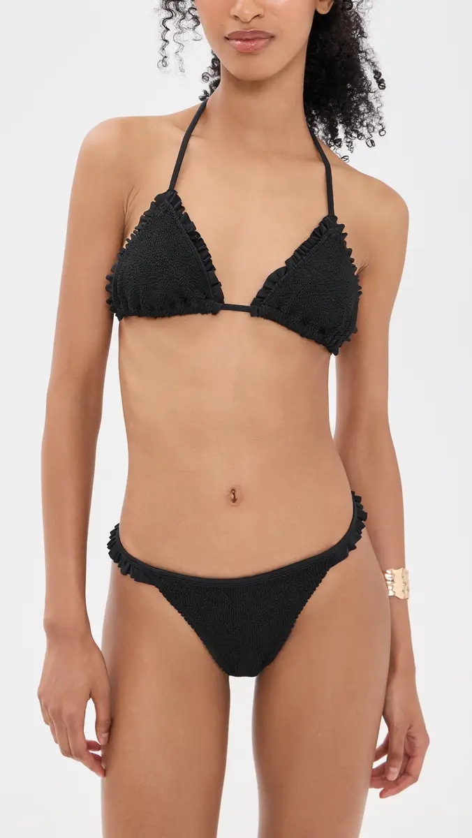 Hunza G Ruffle Tie Bikini Set | Thumbnail 2 Hunza G Ruffle Tie Bikini Set | Thumbnail 2