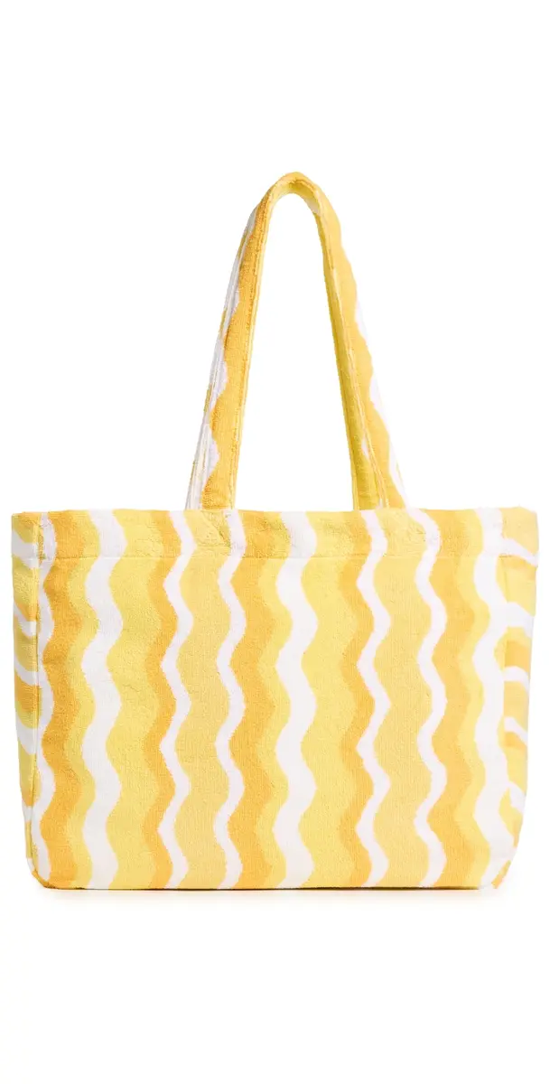 Weezie Looped Terry Beach Tote Spritz Squiggle One Size | Image 1 Weezie Looped Terry Beach Tote Spritz Squiggle One Size | Image 1