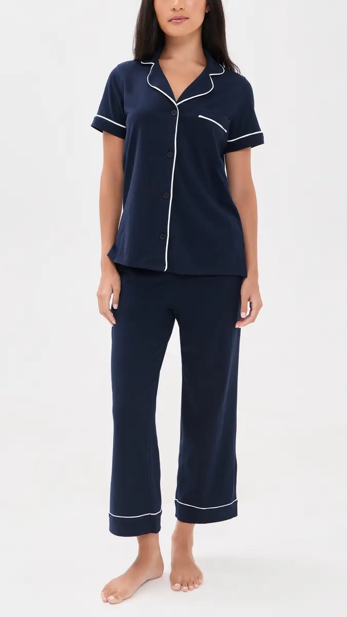 Petite Plume Cropped Pajamas Set | Thumbnail 2 Petite Plume Cropped Pajamas Set | Thumbnail 2