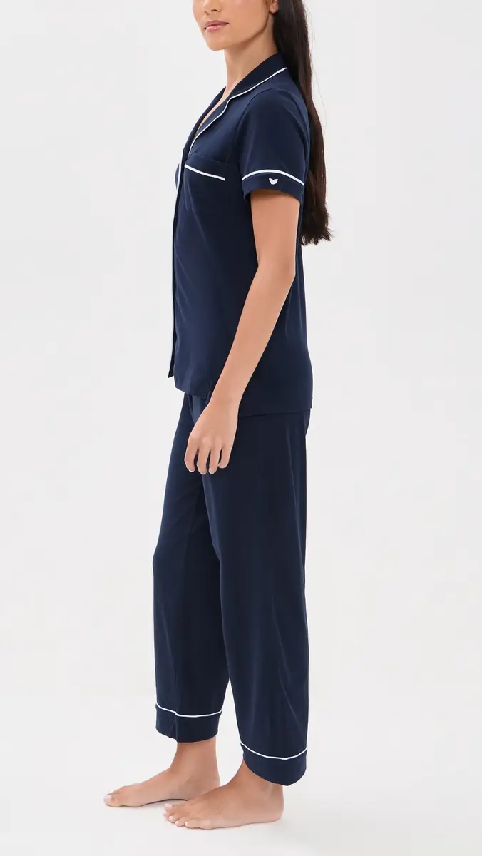 Petite Plume Cropped Pajamas Set | Thumbnail 4 Petite Plume Cropped Pajamas Set | Thumbnail 4