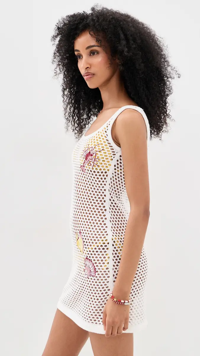 MINKPINK Soleia Crochet Cover Up Mini Dress | Thumbnail 4 MINKPINK Soleia Crochet Cover Up Mini Dress | Thumbnail 4