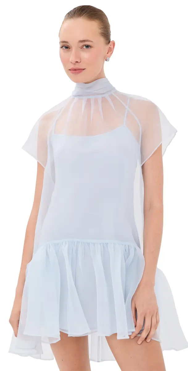 SIMKHAI Beaux Mini Dress PERIWINKLE SKY | Image 1 SIMKHAI Beaux Mini Dress PERIWINKLE SKY | Image 1