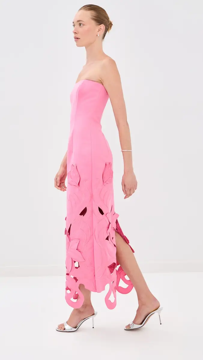 LEO LIN Rayna Applique Bustier Maxi Dress | Thumbnail 4