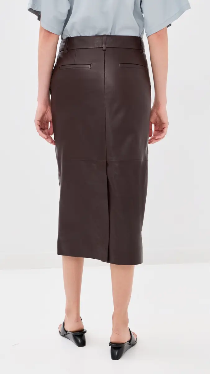 Tibi Leather Midi Trouser Skirt | Thumbnail 3 Tibi Leather Midi Trouser Skirt | Thumbnail 3