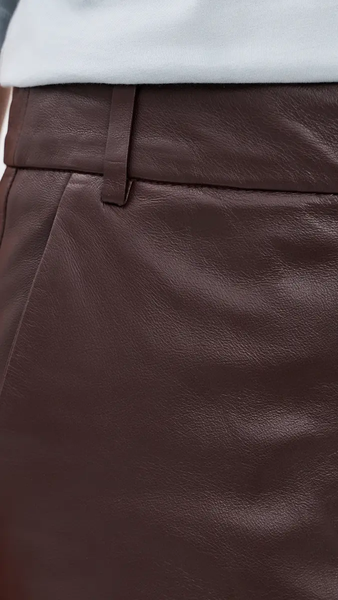 Tibi Leather Midi Trouser Skirt | Thumbnail 6 Tibi Leather Midi Trouser Skirt | Thumbnail 6