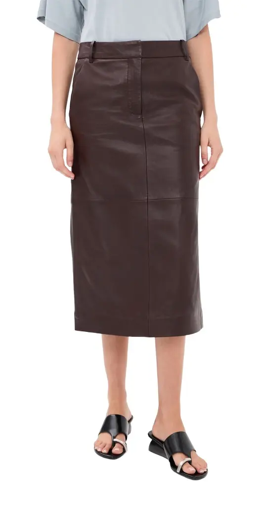 Leather Midi Trouser Skirt Leather Midi Trouser Skirt