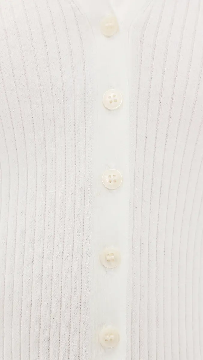 Sold Out NYC The Ribbed Favorite Cardigan In Cream Cream | Thumbnail 6 Sold Out NYC The Ribbed Favorite Cardigan In Cream Cream | Thumbnail 6