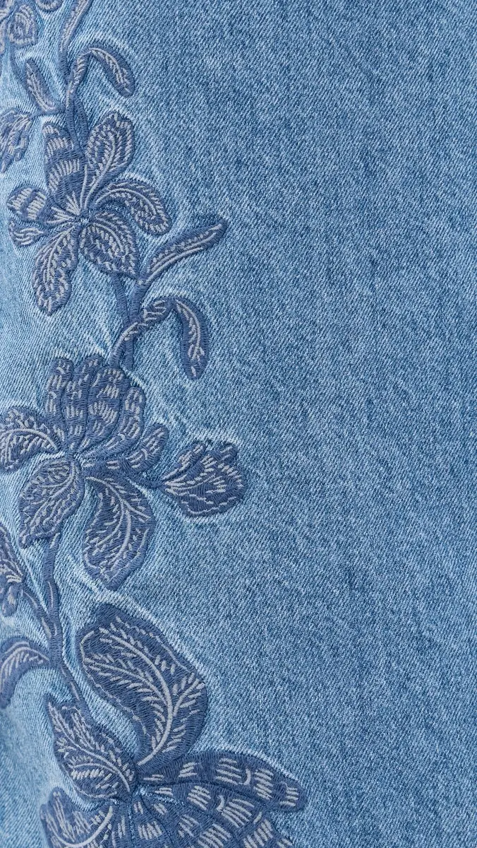 Madewell Denim Embroidered Mini Dress | Thumbnail 6 Madewell Denim Embroidered Mini Dress | Thumbnail 6