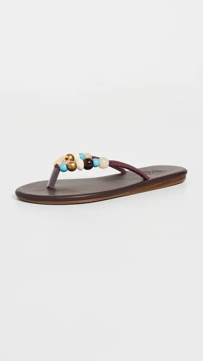 Ancient Greek Sandals Saionara Bead Flip Flops | Thumbnail 2 Ancient Greek Sandals Saionara Bead Flip Flops | Thumbnail 2