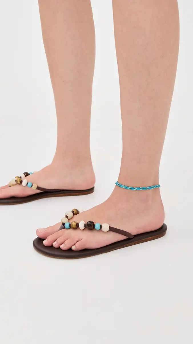 Ancient Greek Sandals Saionara Bead Flip Flops | Thumbnail 4 Ancient Greek Sandals Saionara Bead Flip Flops | Thumbnail 4