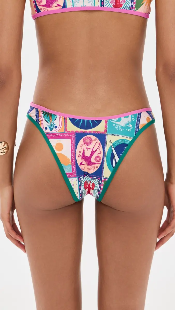 Agua Bendita Avy Hand Embroidered Reversible Bikini Bottoms | Thumbnail 3