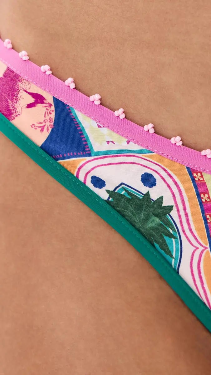 Agua Bendita Avy Hand Embroidered Reversible Bikini Bottoms | Thumbnail 6
