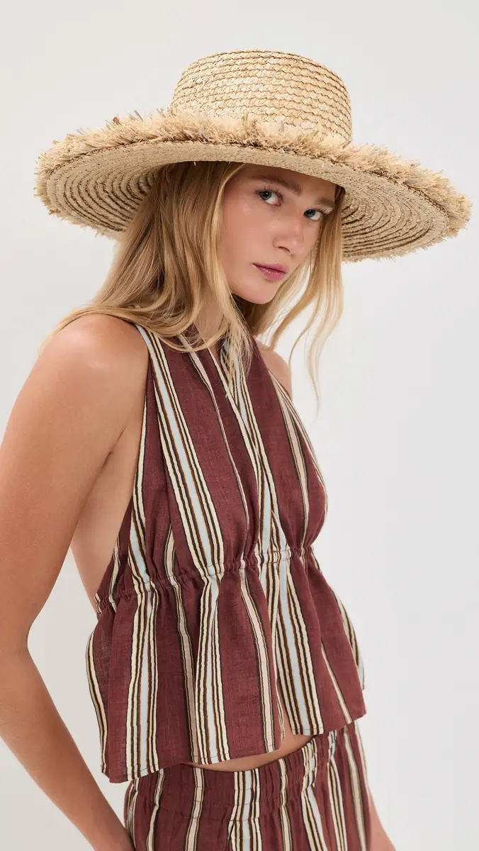 Lele Sadoughi Fringe Straw Hat | Thumbnail 3 Lele Sadoughi Fringe Straw Hat | Thumbnail 3
