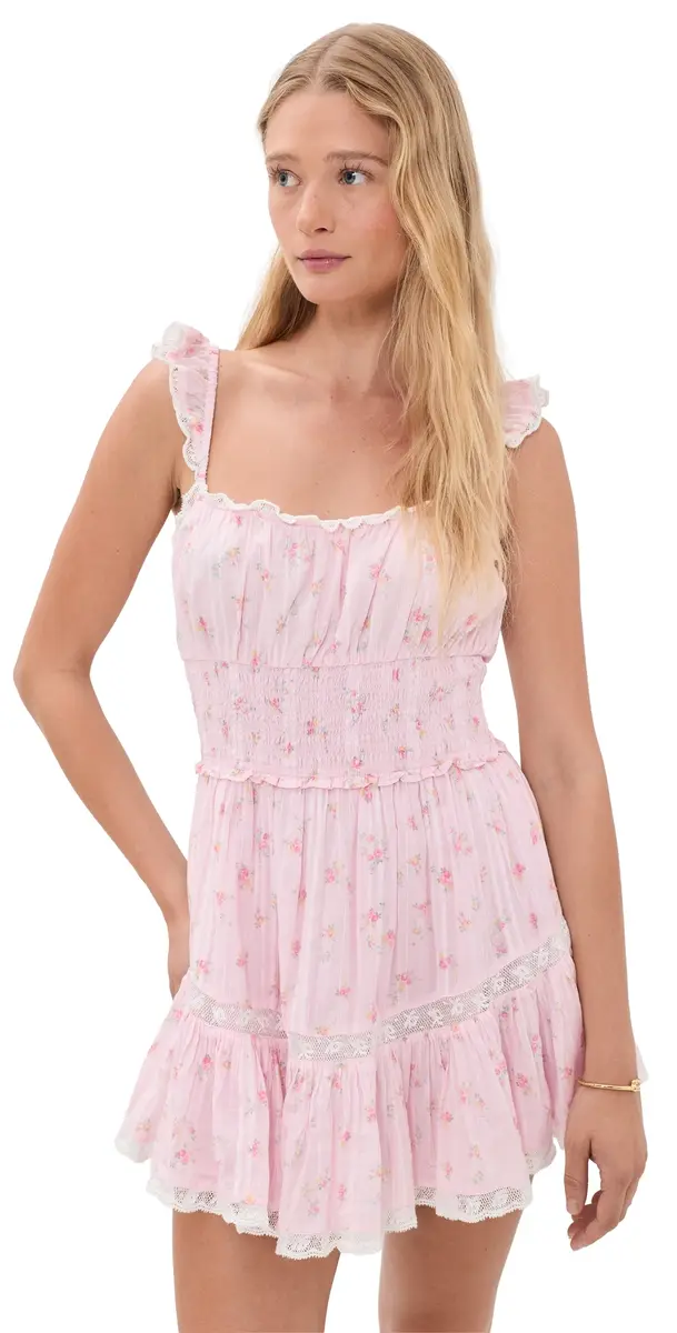 LoveShackFancy Maralina Dress Sweet Nectar S | Image 1 LoveShackFancy Maralina Dress Sweet Nectar S | Image 1