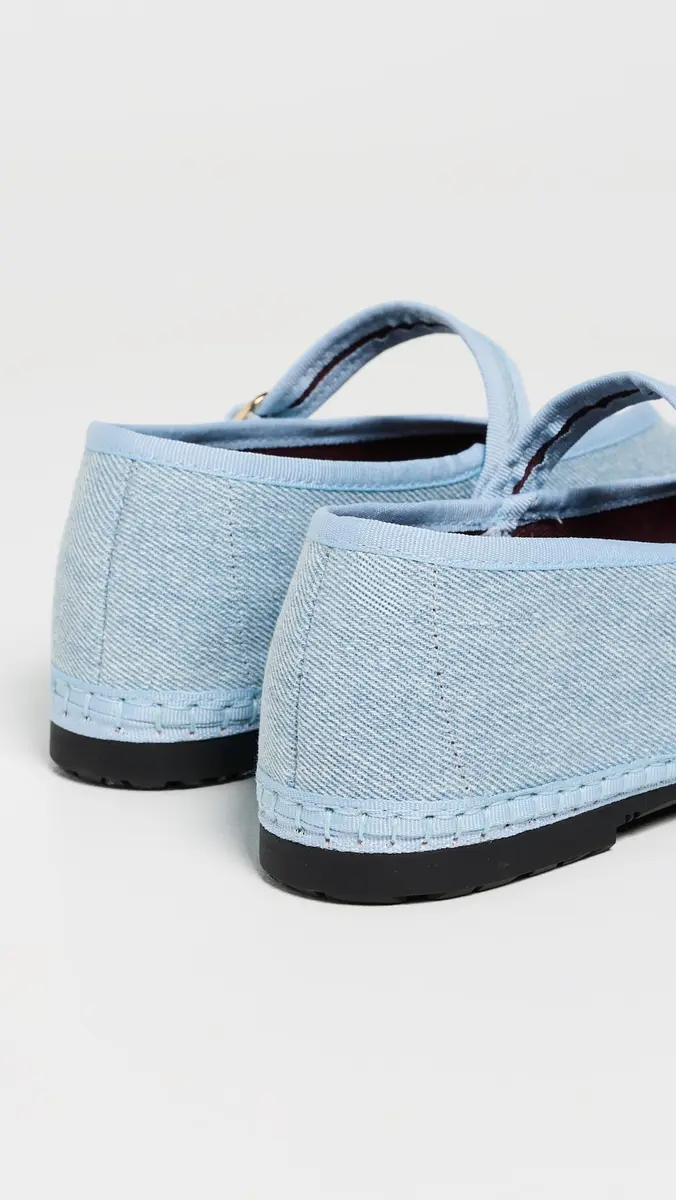Flabelus Pierre Light Denim Mary Jane Falts | Thumbnail 4 Flabelus Pierre Light Denim Mary Jane Falts | Thumbnail 4