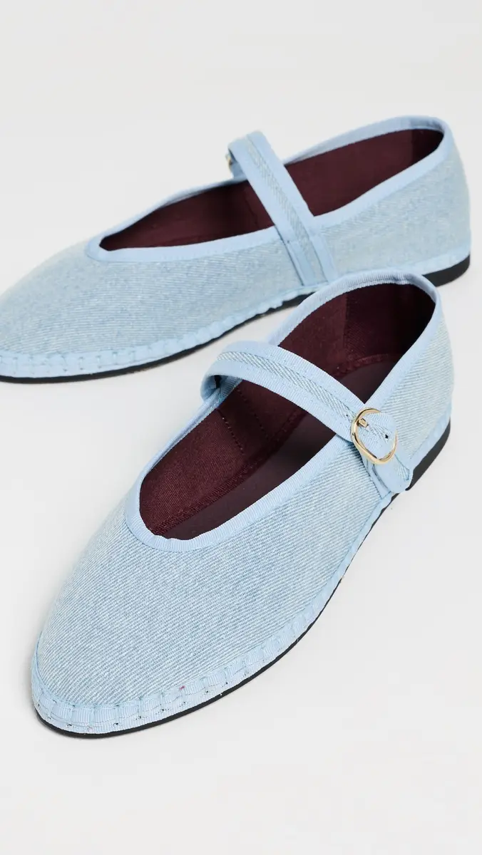 Flabelus Pierre Light Denim Mary Jane Falts | Thumbnail 5 Flabelus Pierre Light Denim Mary Jane Falts | Thumbnail 5