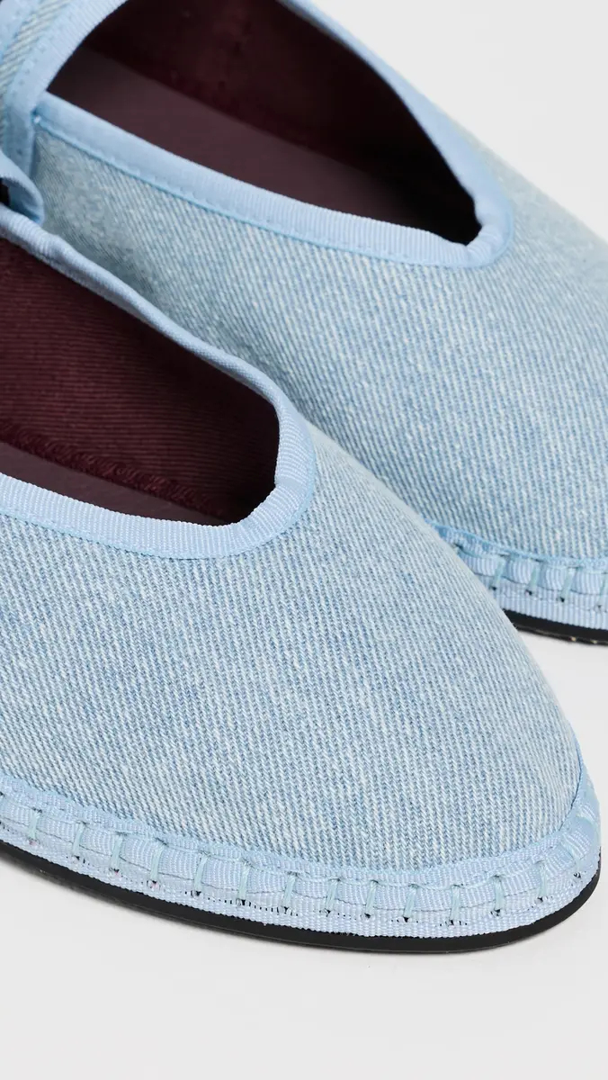 Flabelus Pierre Light Denim Mary Jane Falts | Thumbnail 6 Flabelus Pierre Light Denim Mary Jane Falts | Thumbnail 6