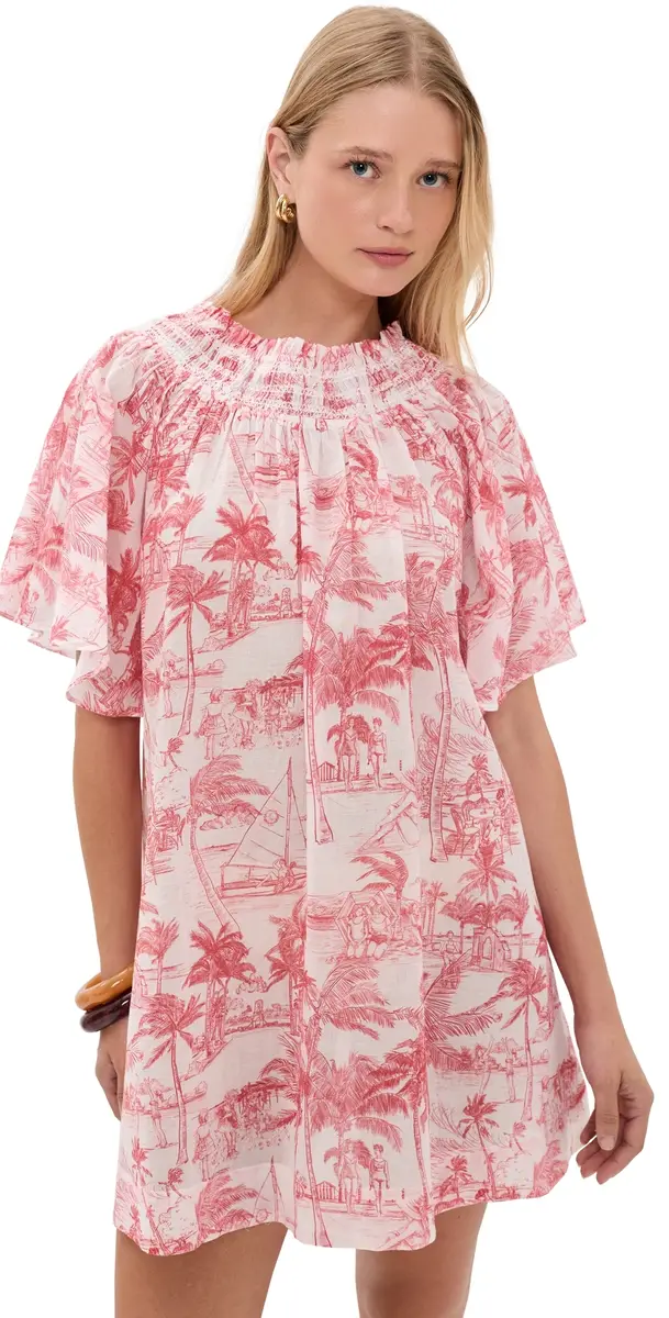 Coniglio Palm Beach Flagler Mini Dress Palm Beach Vermilion One Size | Image 1 Coniglio Palm Beach Flagler Mini Dress Palm Beach Vermilion One Size | Image 1