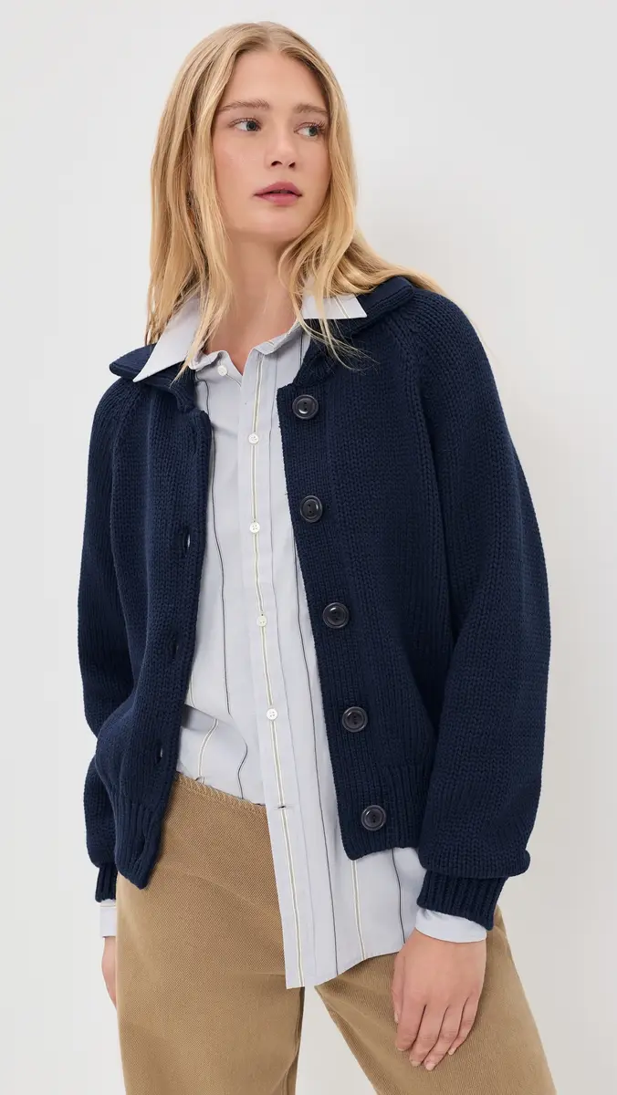 Polo Ralph Lauren Cotton Long Sleeve Collared Cardigan | Thumbnail 2 Polo Ralph Lauren Cotton Long Sleeve Collared Cardigan | Thumbnail 2