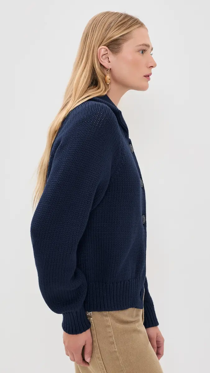 Polo Ralph Lauren Cotton Long Sleeve Collared Cardigan | Thumbnail 4 Polo Ralph Lauren Cotton Long Sleeve Collared Cardigan | Thumbnail 4