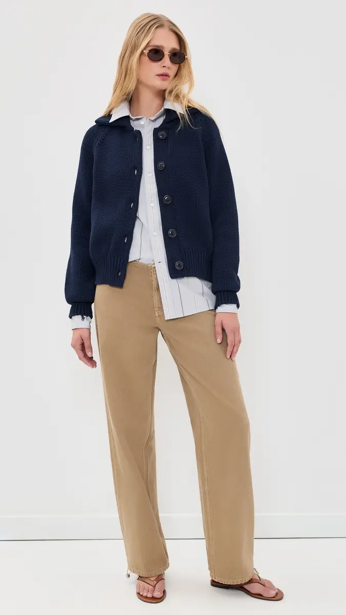 Polo Ralph Lauren Cotton Long Sleeve Collared Cardigan | Thumbnail 5 Polo Ralph Lauren Cotton Long Sleeve Collared Cardigan | Thumbnail 5