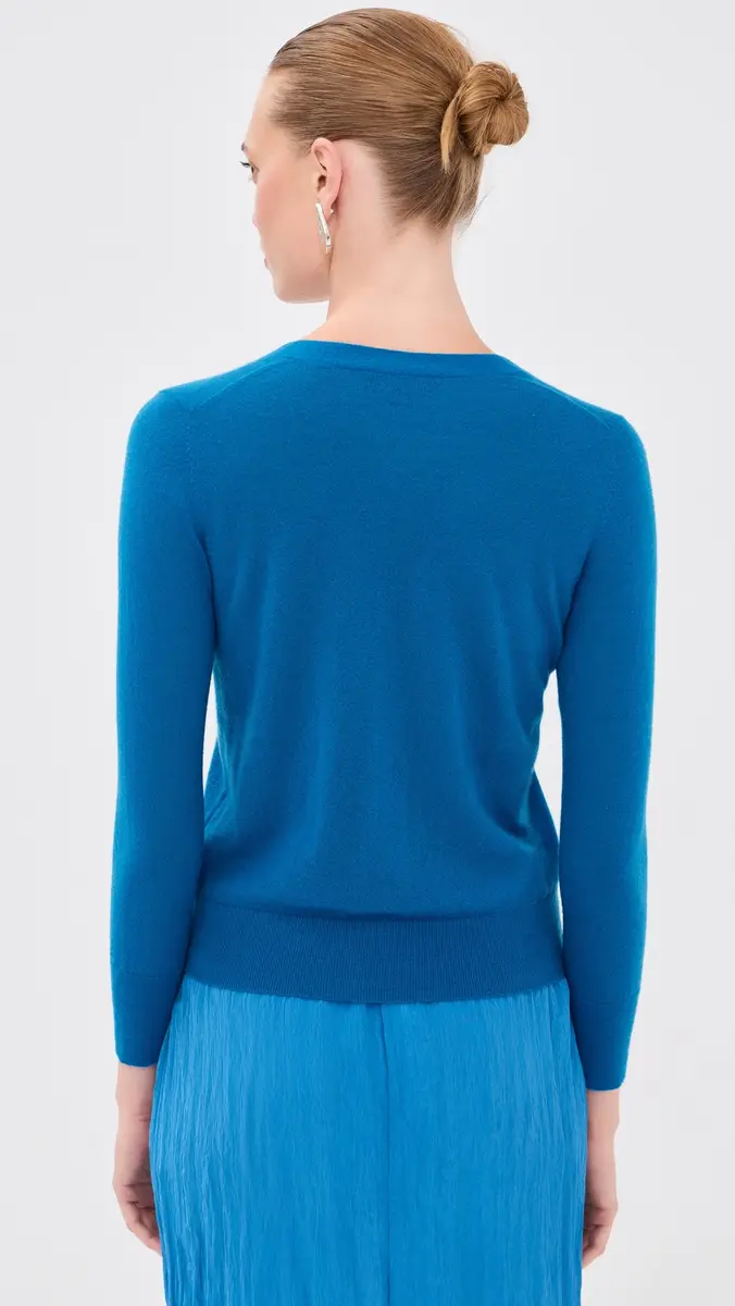 Tibi Mercerized Wool Shrunken Cardigan | Thumbnail 3 Tibi Mercerized Wool Shrunken Cardigan | Thumbnail 3