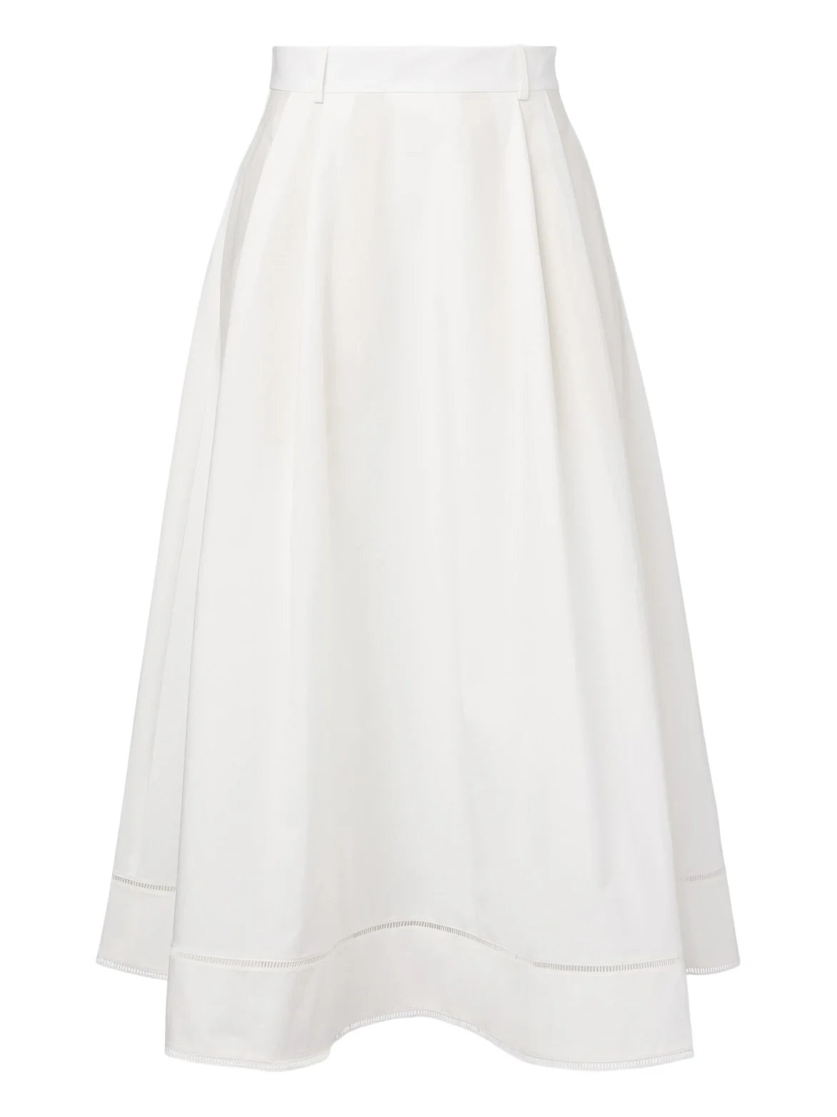 Embroidered cotton poplin maxi skirt Embroidered cotton poplin maxi skirt