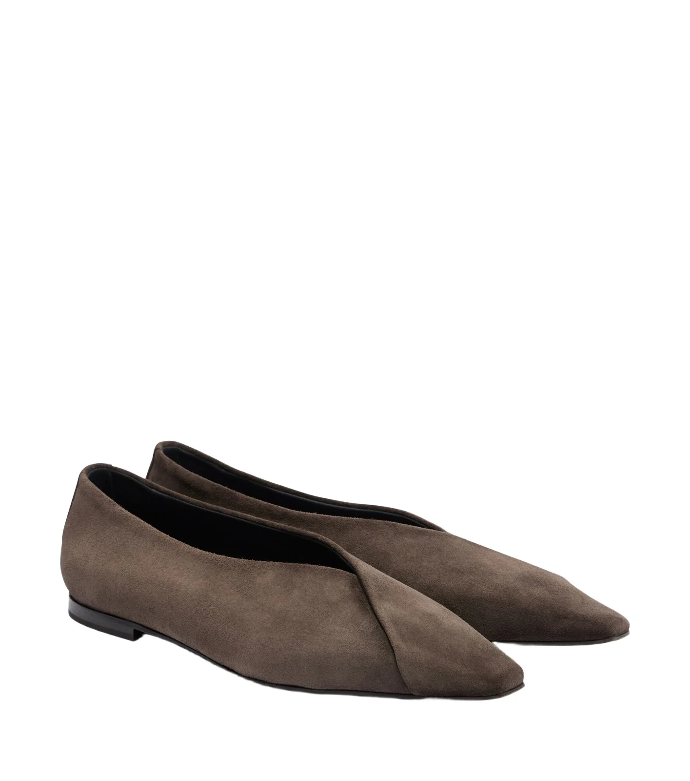 Suede ballet flats