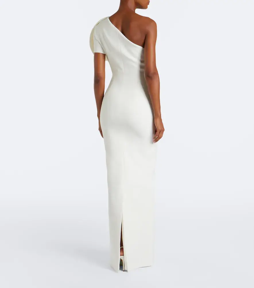 Safiyaa One-shoulder crêpe gown | Thumbnail 5
