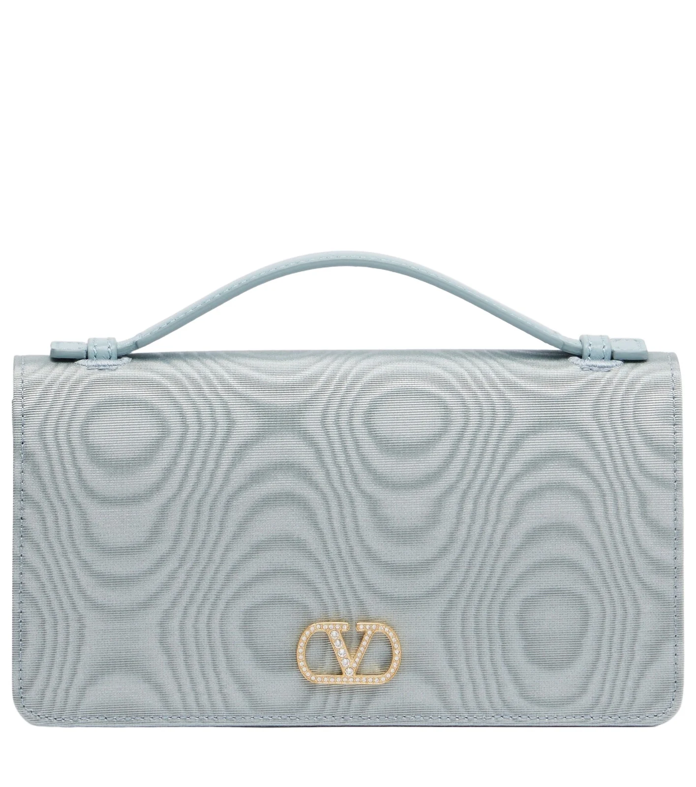 Valentino Garavani VLogo Signature Mini moiré wallet on chain