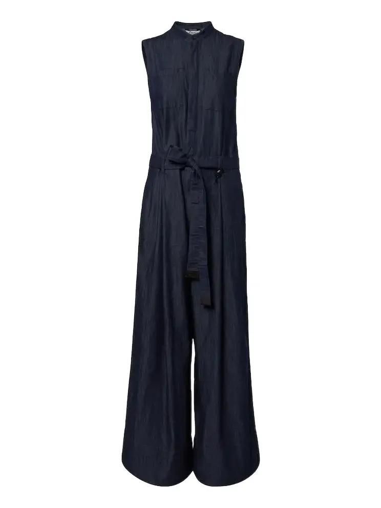 'S Max Mara Wide-leg denim jumpsuit 'S Max Mara Wide-leg denim jumpsuit