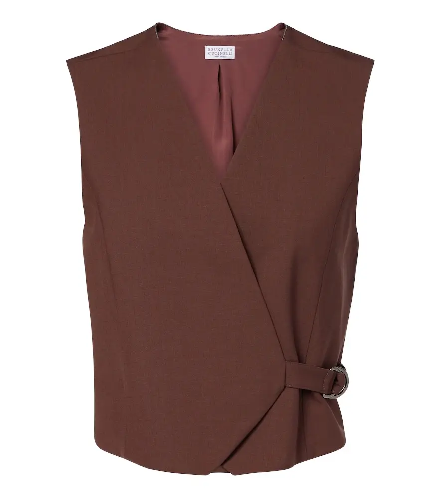 Brunello Cucinelli Monili wool-blend vest | Image 1 Brunello Cucinelli Monili wool-blend vest | Image 1