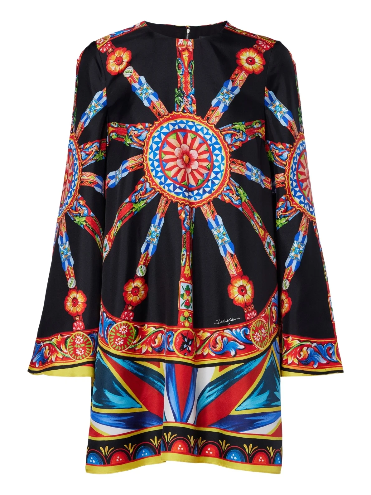 Dolce & Gabbana Carretto silk twill kaftan