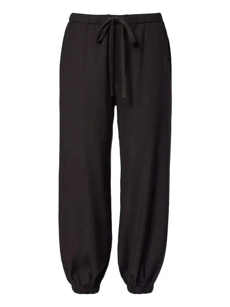 Bubble twill tapered pants