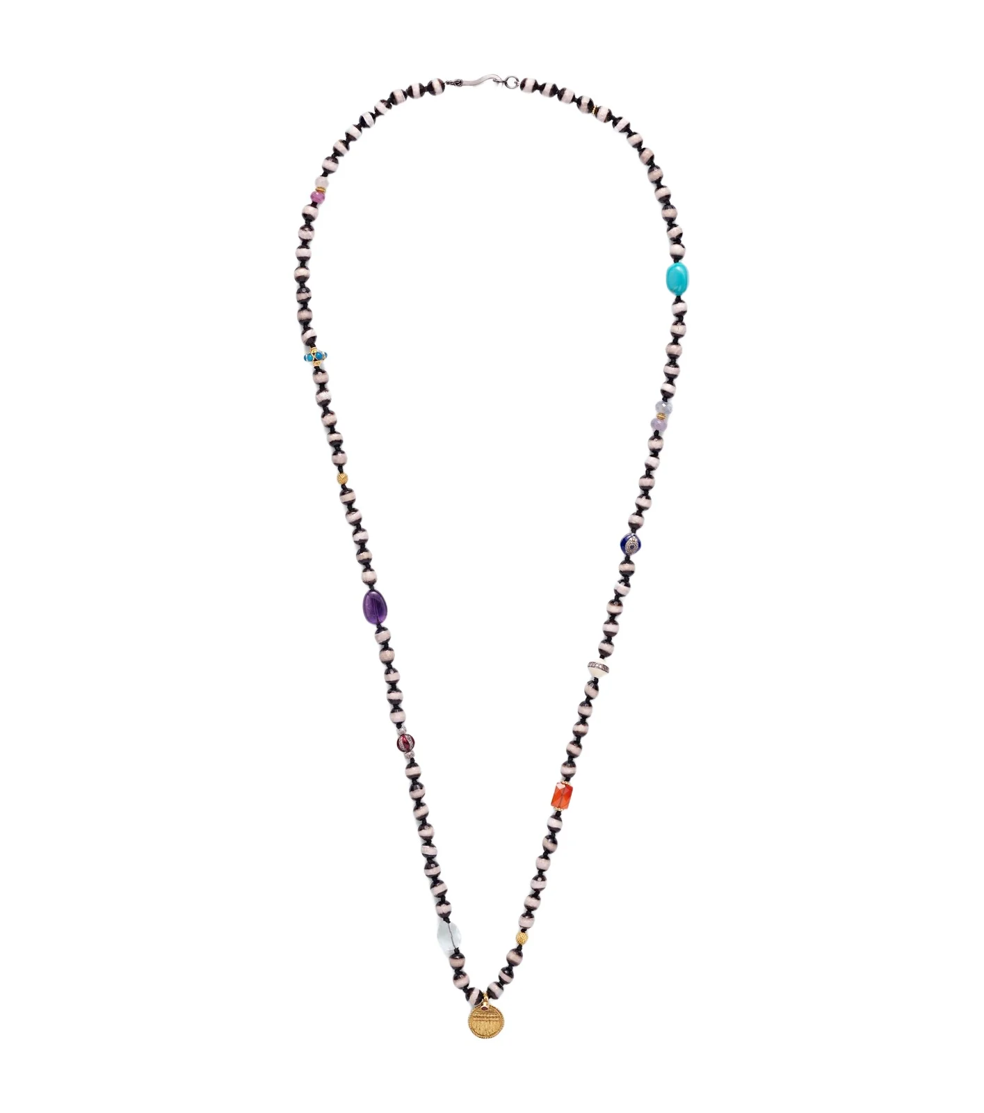 Ileana Makri Beaded necklace with gemstones