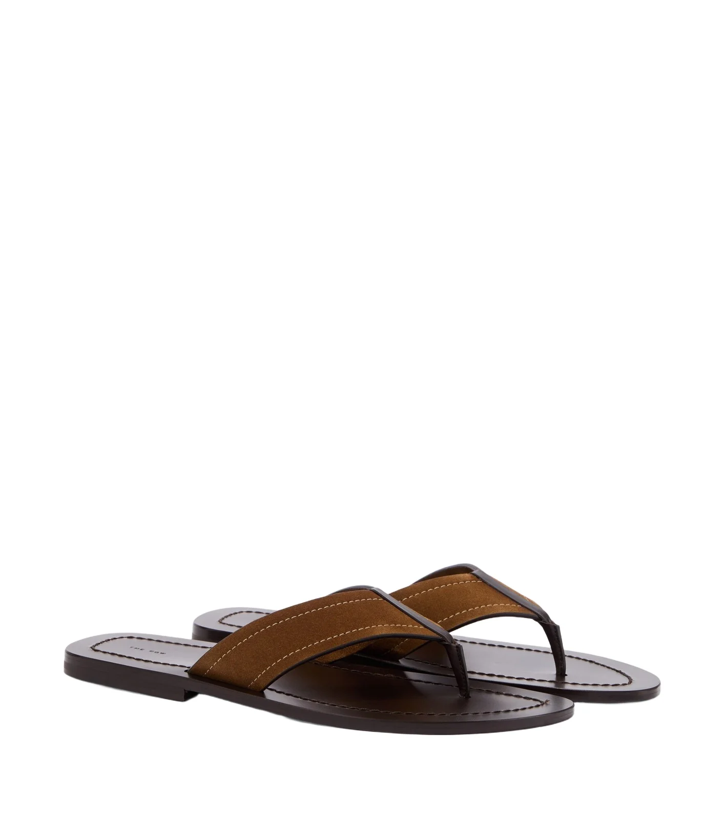 The Row Dan suede thong sandals