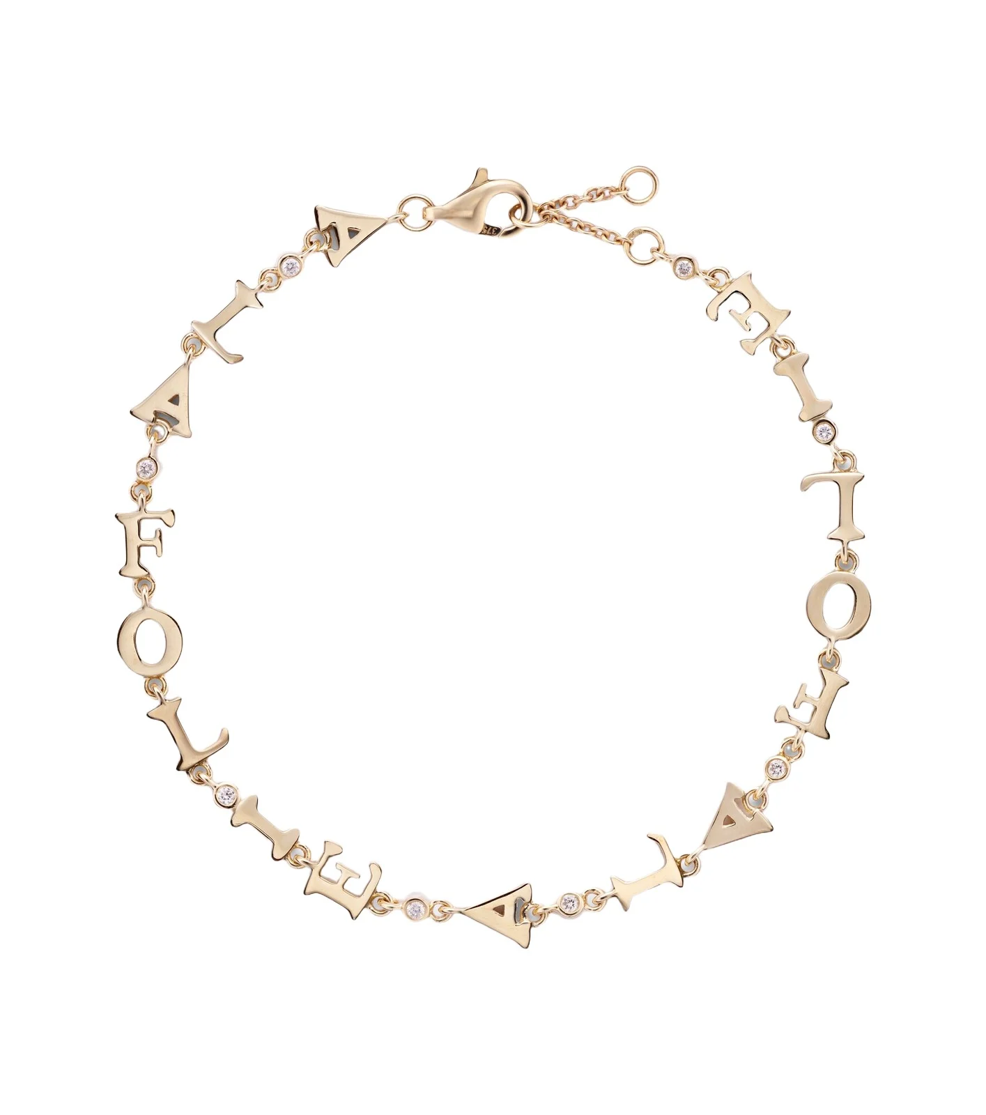 À La Folie 9kt gold bracelet with diamonds